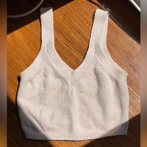 Creatures of comfort knit cropped tank top - size small